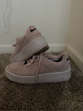 Nike Women’s Blush Pink Platform Sneakers